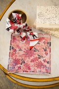 Scarlet and Black Acrylic Scalloped Tray