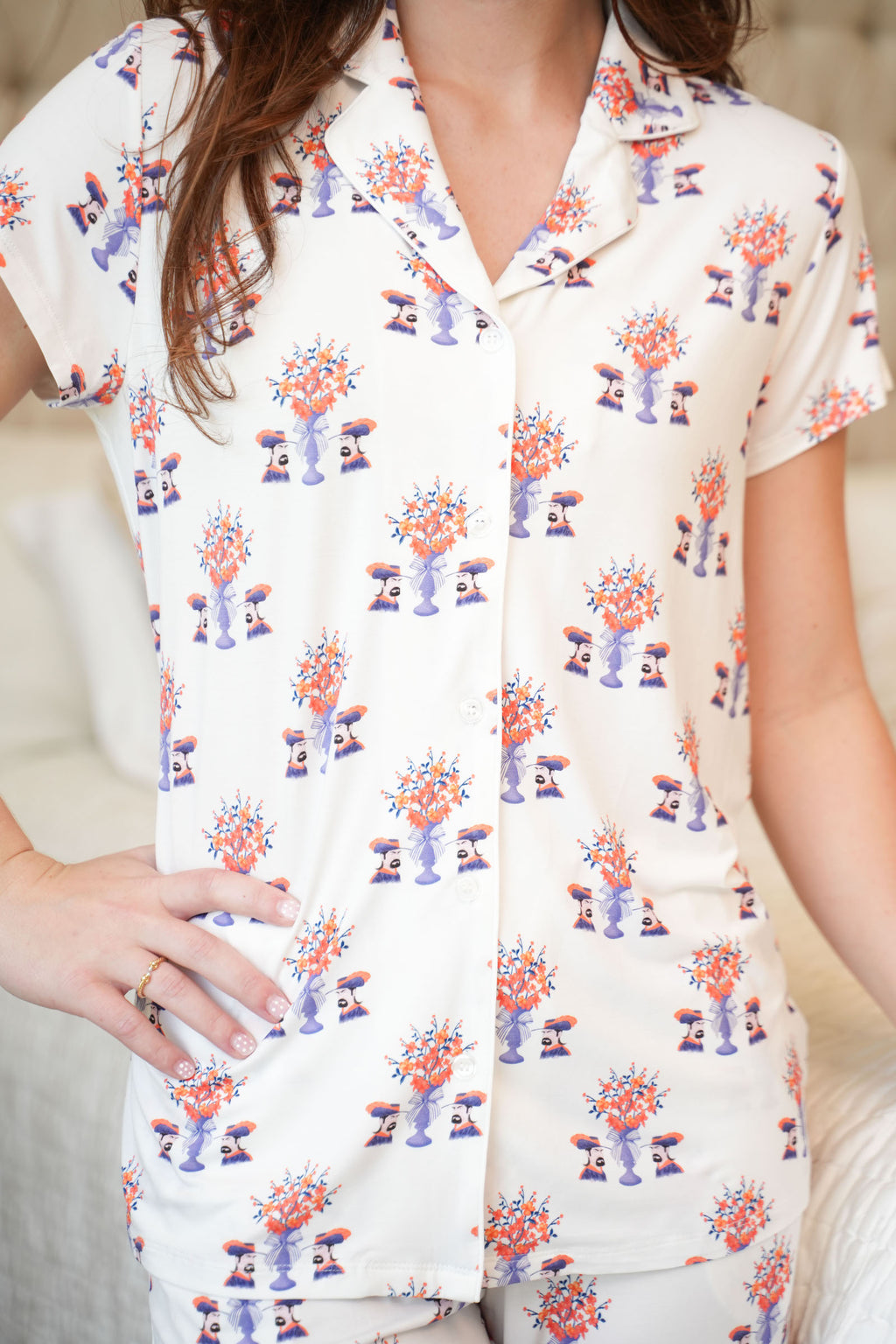 Heirloom Pajama Pants Set - Midnight & Orange