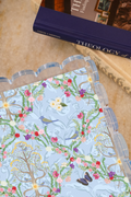 Mustard Seed Acrylic Scalloped Tray — acrylic scalloped tray with hand-illustrated magnetic insert