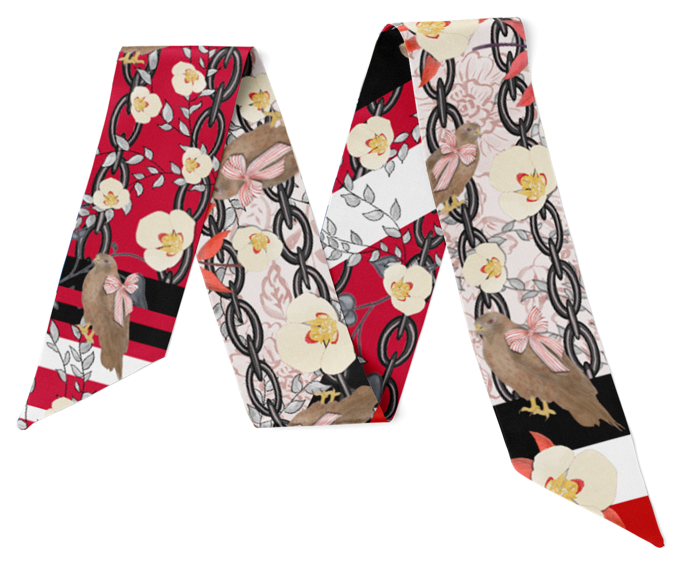 Ruby & Black Heirloom Scarflette™