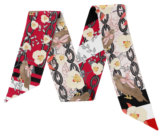 Ruby & Black Heirloom Scarflette™