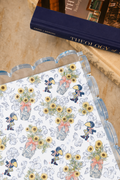 Azure & Red Acrylic Scalloped Tray